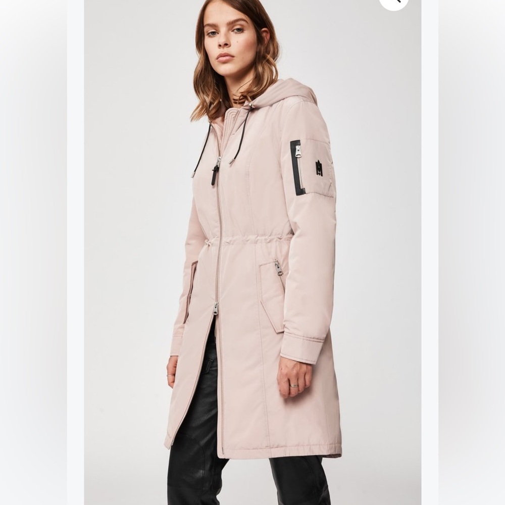 Mackage Womens Casey Cold Weather Long Down Feather Coat Jacket Rain Large